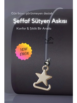 Red İç Giyim Ultra Ince Yıldız Desenli Görünmez Ayarlanabilir Şeffaf Sütyen Askısı-Elbise ve Bluzlara Şık Dokunuş