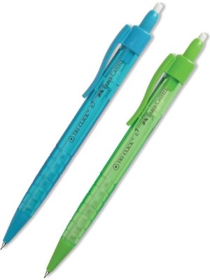 Faber-Castell Tri Click 0,7 mm Ergonomik Tasarımlı Kalem Seti 2'li Canlı Renkler