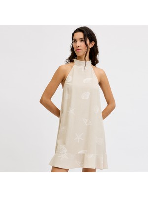 Jack & Jones Kadin Halter Yaka Kolsuz Mini Elbise - Annika