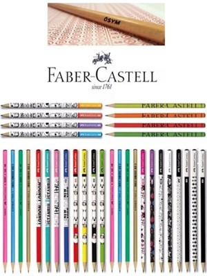Faber-Castell Karışık 12'li Kurşun Kalem + Ösym Sınav Kalemi
