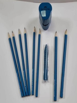 Faber-Castell Grip 2001 Kurşun Kalem Petrol Yeşil Renk Seti