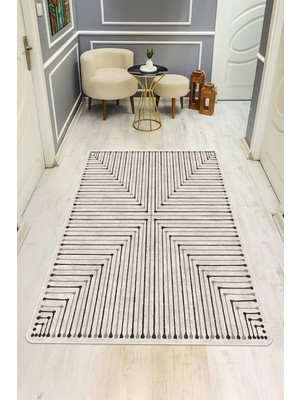Dolce Mariee Modern Dijital Baskı Kaymaz Taban Halı H1139