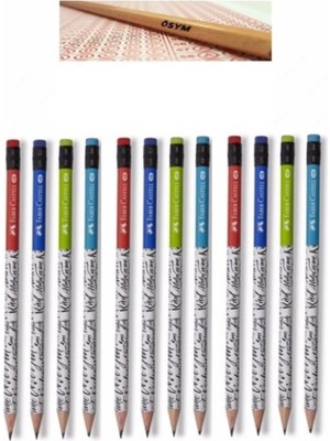 Faber-Castell Caligraphy Kurşun Kalem 12'li +  Ösym Kurşun Kalem 4 Adet