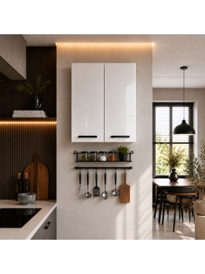 Yurkan 85 cm Üst Dolap 85 cm Mutfak Dolabı Üst Modül