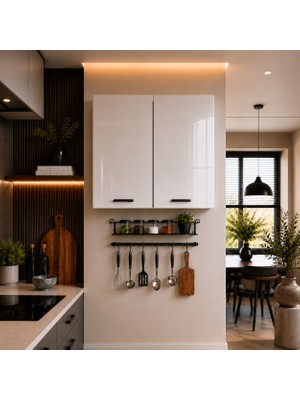 Yurkan 100 cm Üst Dolap 100 cm Mutfak Dolabı Üst Modül