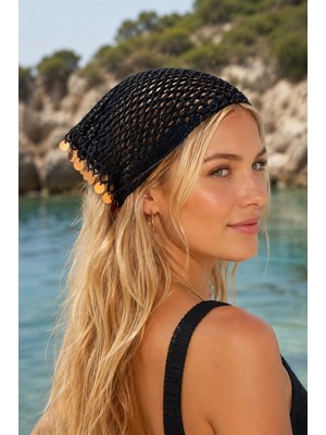 Talin Handmade Pamuk Koton Pullu Bandana | 4 Renk Seçenekli Yazlık Kadın Saç Bandanası | El Işi Bohem Saç Aksesuarı