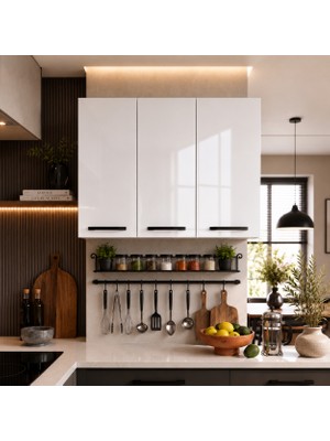 Yurkan 125 cm Üst Dolap 125 cm Mutfak Dolabı Üst Modül