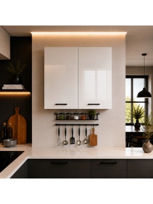 Yurkan 80 cm Üst Dolap 80 cm Mutfak Dolabı Üst Modül