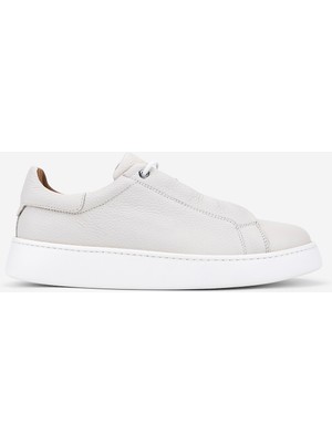 Valmenti Erkek Hakiki Deri Kırık Beyaz Sneakers & Spor Ayakkabı 04 4444 Erk Ayk Y26 Off Whıte Fltr