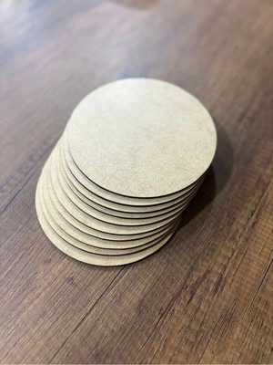 Karsan Mozaik 14X14CM Bardak Altlığı Ham Ahşap (10’lu)