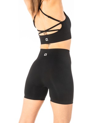 HARSFIT Kadın Seamless Şort Tayt - Avira Yüksek Bel Toparlayıcı Fitness ve Pilates Şortu