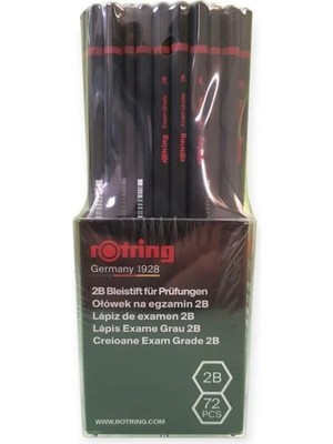Rotring 2B Kurşun Kalem Seti 72 Adet Kolay Açılma Özelliği ile Siyah Renk