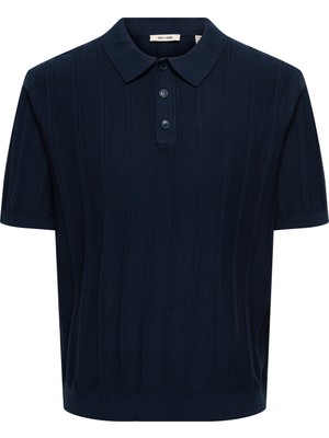 Only & Sons Onsthıjs Çizgili Regular Fit Kısa Kollu Polo Yaka T Shirt Erkek Polo Yaka T Shirt 22036558