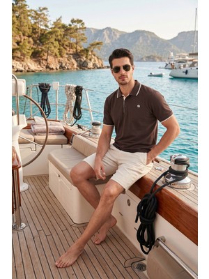Buratti % 100 Pamuk Düğmeli Regular Fit Polo Yaka T Shirt Erkek Polo Yaka T Shirt 5902118