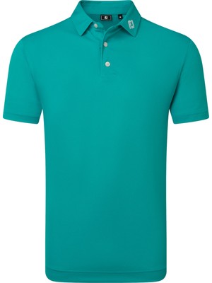 Footjoy Stretch Pique Solid Erkek T-Shirt Koro Mavi 39342