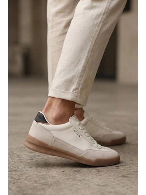 Lufian 111230296 Milo Erkek Hakiki Deri Klasik Sneaker Beyaz