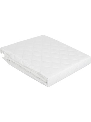 Defne Store Eco Care Sıvı Geçirmez KAPITONELI%100 Polyester Alez, Beyaz, Tek Kişilik