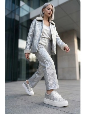 Ayakkabı Fuarı Elit HML2019 Kadın Casual Ayakkabı Gümüş
