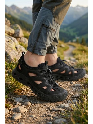 Humtto 160-650221A Erkek Outdoor Sandalet Siyah