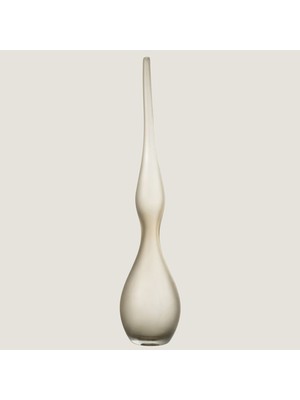 Chakra Yara Kivrimli Cam Vazo Seti̇ Gri̇  64 cm Natural