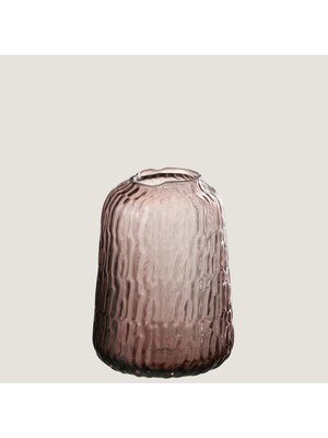 Chakra Loli̇ta Cam Pembe Vazo Küçük (12,5X12,5X18CM) Natural
