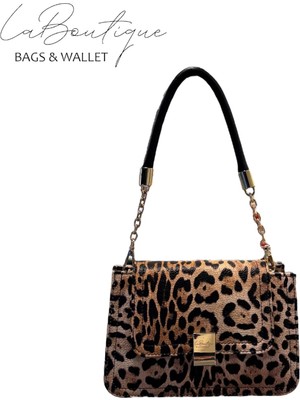 La Boutique Lb Çanta 5317 Leopar Kahve