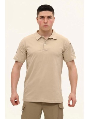 Single Sword Erkek Tişört - Regular Fit Polo Yaka Kısa Kollu - Beden: 2XL | Renk: Kahverengi