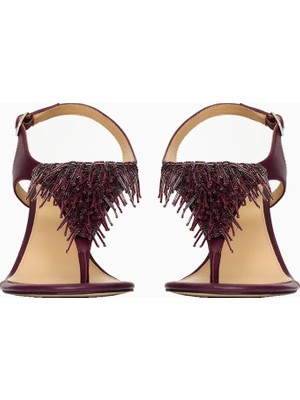 Acler Jobin Boncuk Işlemeli Kadın Topuklu Ayakkabı