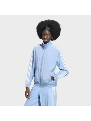 Adidas Originals Summer Glow Firebird Kadın Mavi Jean Ceket (KW8757)