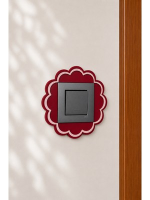 Icon Layer Flower Dekoratif Priz Anahtar Çerçevesi