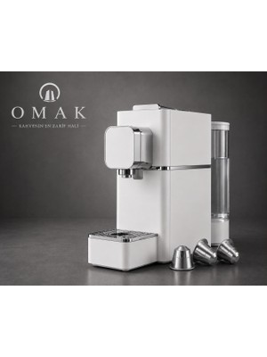 Omak Kapsül Kahve Makinası / Sıcak Su Nozüllü SV826H WSBEYAZ-GÜMÜŞ