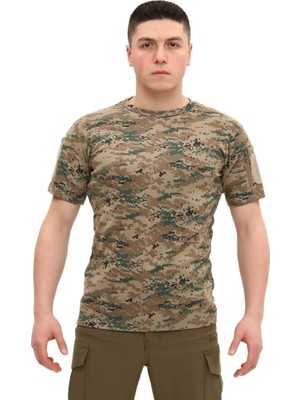 Single Sword Bisiklet Yaka Kısa Kol Taktik T-Shirt Renk: Piksel Beden: Xl
