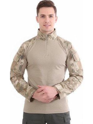 Single Sword Yetişkin&yetişkin Outdoor ve Askeri Combat Tişört Renk: Jan Beden: S