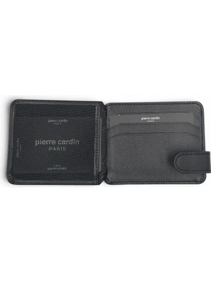 Pierre Cardin Unisex Erkek Kadın %100 Hakiki Deri Kartlık - Kimlik Kartlık Kemerli - Erkek Kadın Deri Aksesuar Hediye - PC-0510