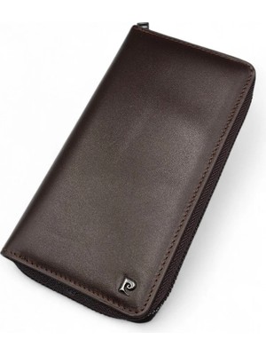 Pierre Cardin Unisex Erkek Kadın %100 Hakiki Deri Dikey Cüzdan Kartlık - Deri Aksesuar - Deri Hediyelik - PC-11056