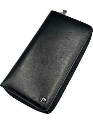 Pierre Cardin Unisex Erkek Kadın %100 Hakiki Deri Dikey Cüzdan Kartlık - Deri Aksesuar - Deri Hediyelik - PC-11056