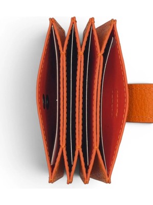 Pierre Cardin %100 Hakiki Deri Unisex Çıtçıtlı Kadın Erkek Kartlık - Deri Erkek Kadın Aksesuar - PC-0414