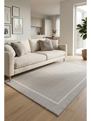 Çerkez Halı Lüx Siena Collection Jüt Sisal Bordürlü Hasır Halı-Kilim 102
