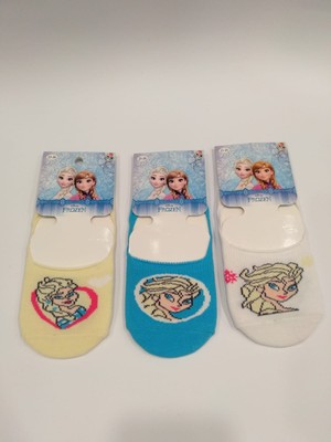 Çimpa Frozen 14452 Kız Çocuk Babet Çorap 3'lü