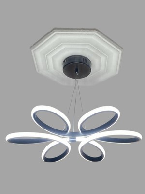UltraMint Modern Siyah Renkli Ledli Spor Avize, Salon, Mutfak ve Yatak Odası Için