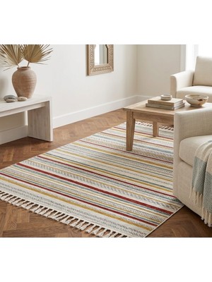 Çerkez Halı Livenza Collection Kaymaz Taban Kilim Halı Tabanlı Suya Dayanıklı Tüy Yapmaz Keçeleşmez 03