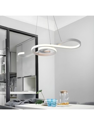 UltraMint Modern Sarkıt LED Beyaz Işık, Mutfak ve Salon Için Şık Avize