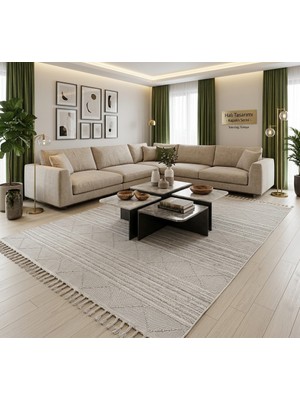 Çerkez Halı Livenza Collection Kaymaz Taban Kilim Halı Tabanlı Suya Dayanıklı Tüy Yapmaz Keçeleşmez 04