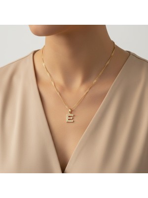 Xuping Jewelry Stilincisi/xupıng Jewelry E Taşlı Harf Kolye