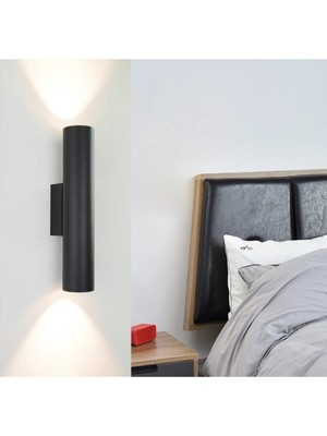 UltraMint Retro Rustik Çift Yönlü LED Aplik, Gün Işığı, Dahili LED Ampul