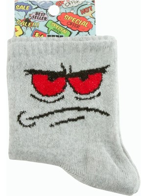 Sepetopia Emoji Kolej Çorap 8*28