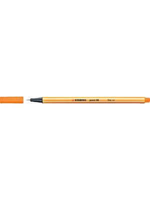 Kitabevimden Stabilo Keçe Uçlu Ince Kalem ( 10 Adet)  88 Point 0.4 mm Turuncu 88/54