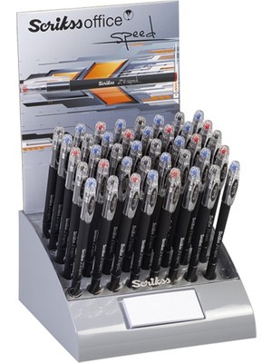 Kitabevimden Scrikss Tükenmez Kalem Speed Jel 40 Lı Stand-40-Lı-
