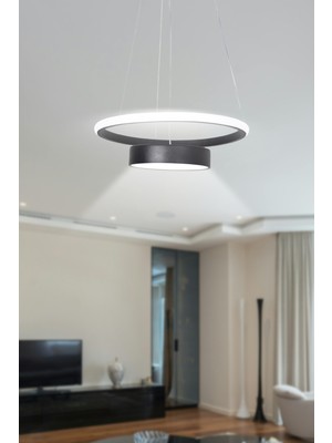 UltraMint Modern Beyaz Ledli 2'li Avize, Yatak Odası ve Salon Dekorasyonu