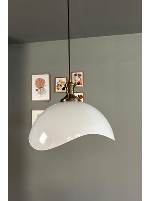 UltraMint Şık Beyaz Sarkıt Avize, Restoran ve Salon Için Modern Aydınlatma